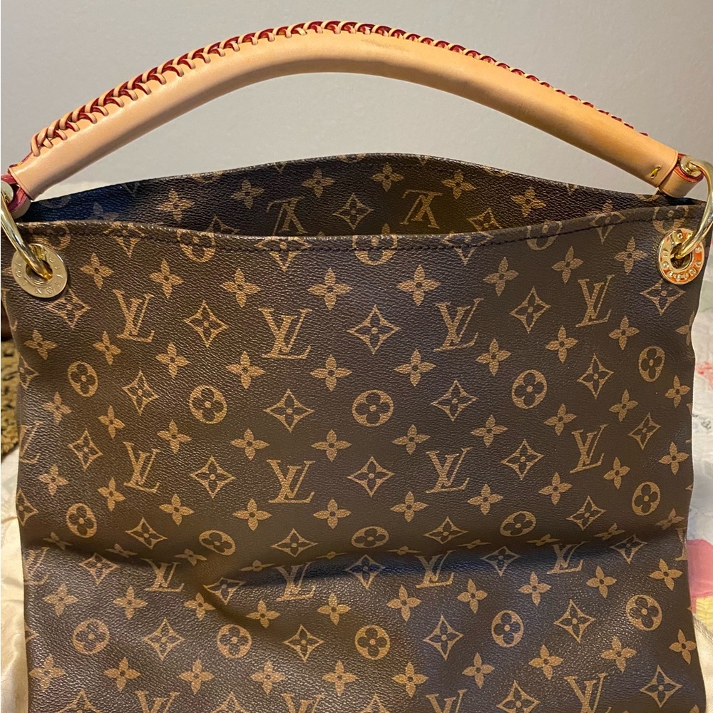 Designer inspired Brown and Tan tote - Picture 2 of 3
